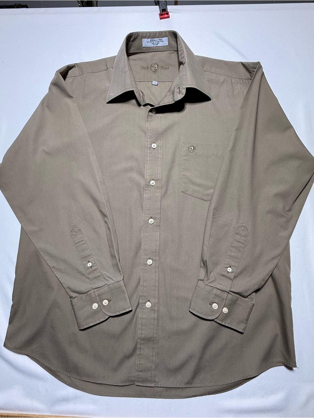 Duck Head Men’s Long-Sleeve Dress Shirt - Taupe